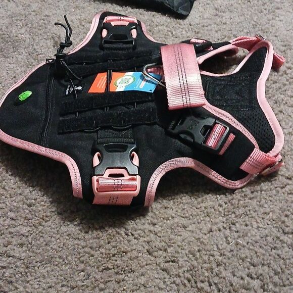 No Pull Dog Harness Heavy Duty Dog Harness Handle and Poop Bag Holder Pocket - Picture 4 of 8